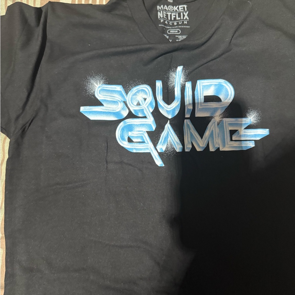 Netflix Squid Game Black and Blue Tee